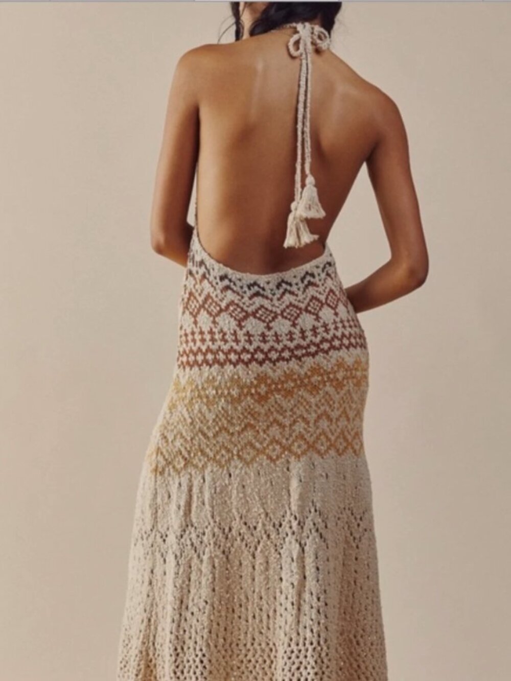 New Free People Ikat Oasis Maxi Dress Size Large MSRP: $248 - Picture 3 of 4